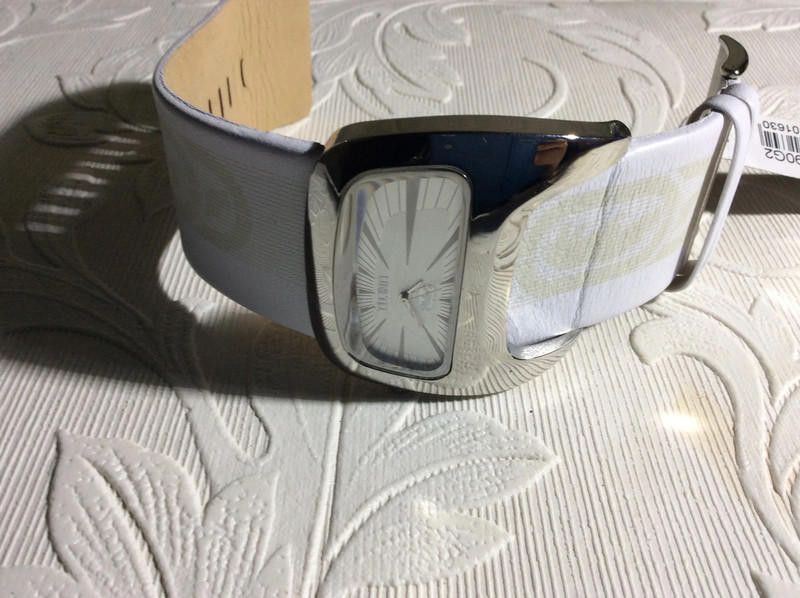Marc Ecko Unlted white silver leather strap watch Size ONE SIZE - 3 Thumbnail