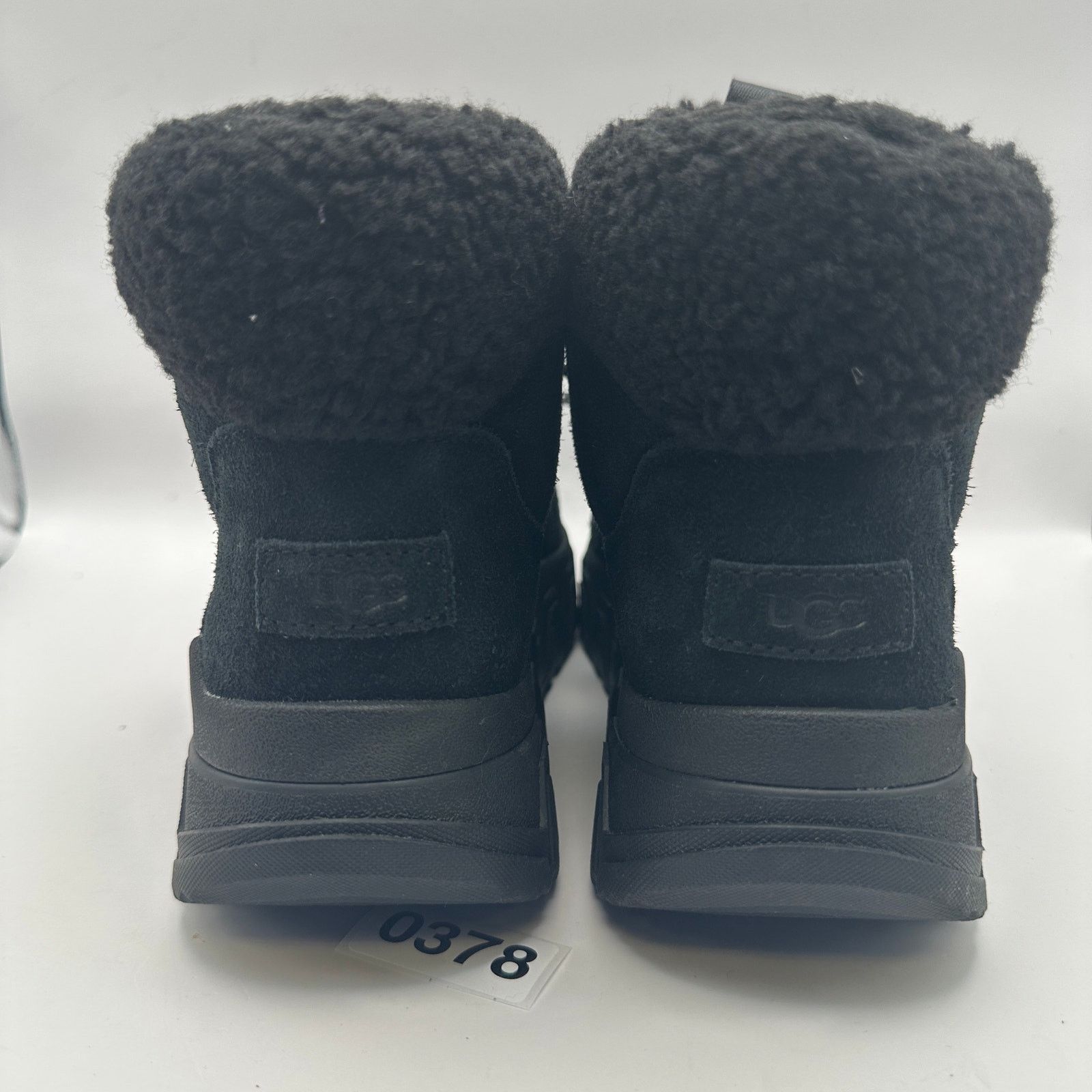 Ugg UGG Women's 9.5 TERRETRAIL Cozy Laced Black SUEDE Sheepskin Size US 9.5 / IT 39.5 - 4 Thumbnail