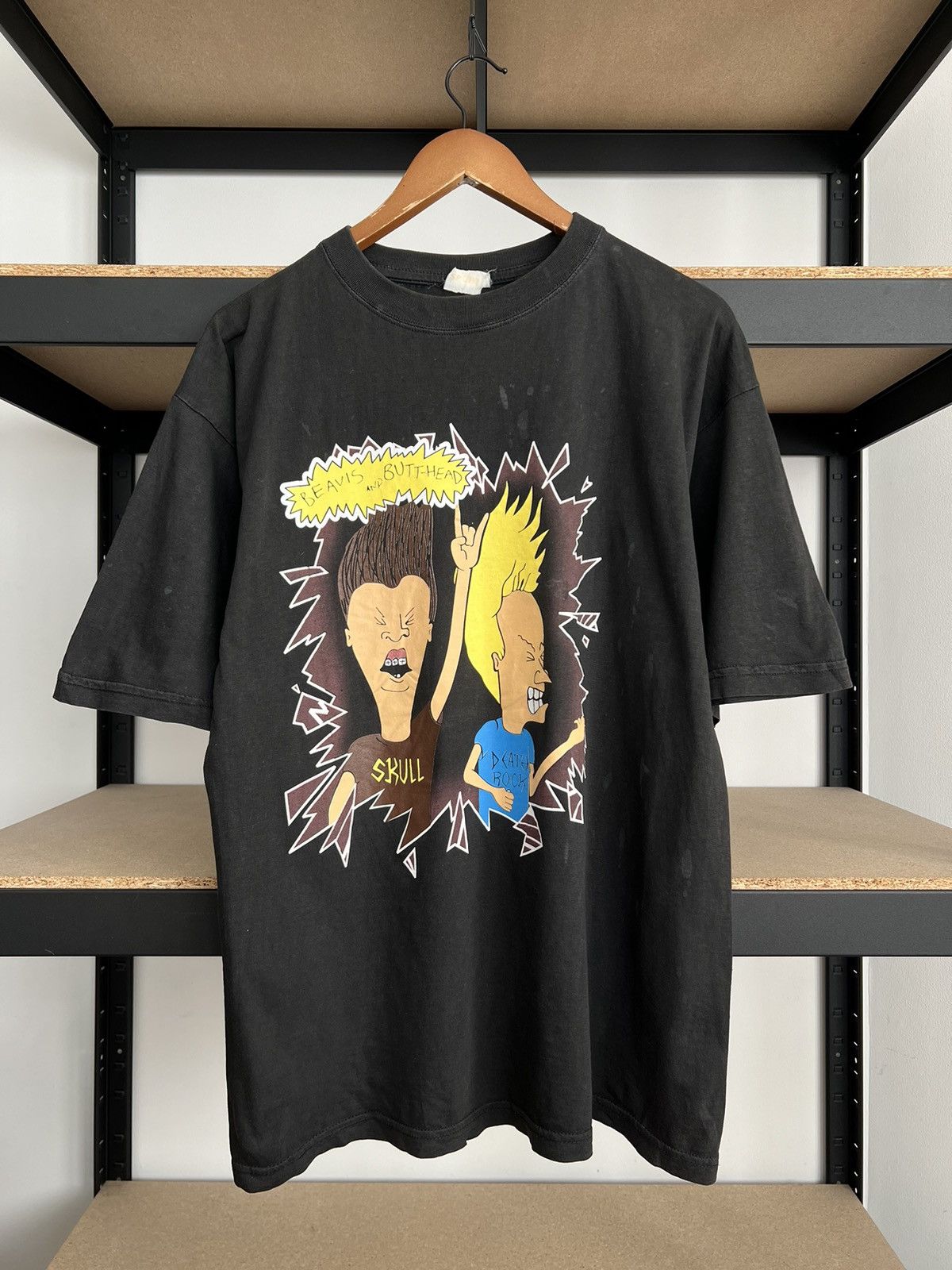 Cartoon Network Vintage 90s Beavis and Butt-Head Death Rock MTV T-shirt Size US XL / EU 56 / 4 - 3 Thumbnail
