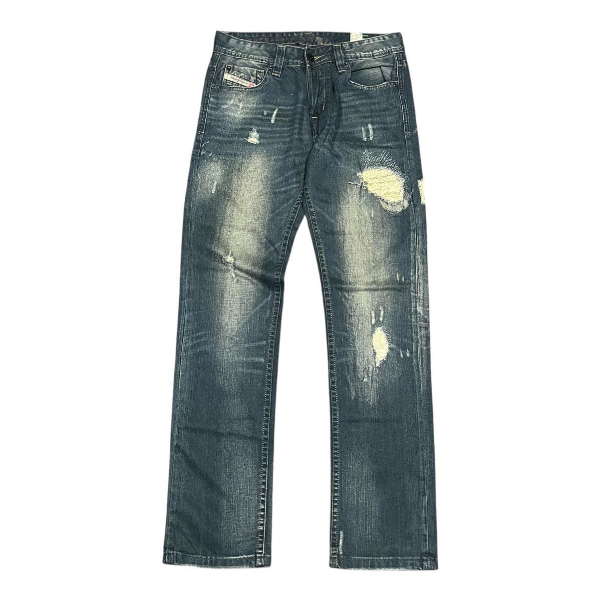 Diesel Black Gold Distressed Diesel Mod Zatiny Denim Pant 30x32 Size US 28 / EU 44 - 2 Thumbnail