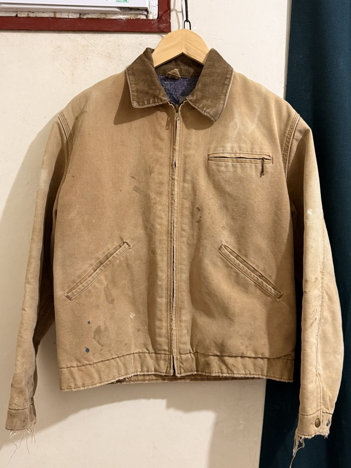 Carhartt Vintage 80s Carhartt Detroit Jacket 6BLJ BRN 🤎 Size US S / EU 44-46 / 1 - 1 Thumbnail