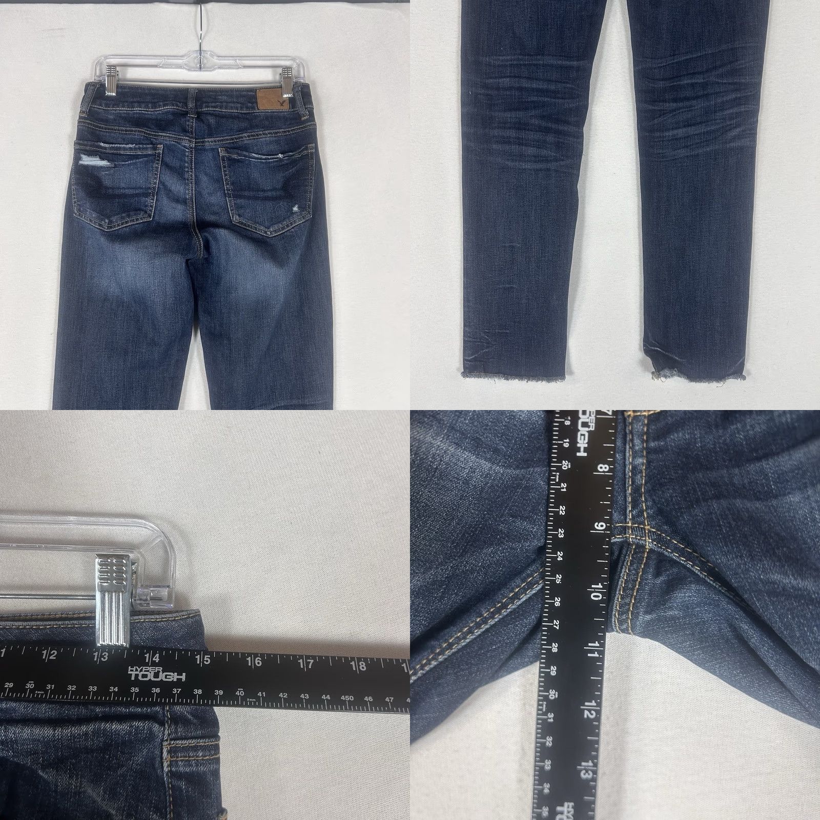 American Eagle Outfitters American Eagle Outfitters Jeans Tomgirl Womens 0 Regular Mid Rise Button Fly Stretch Denim 5-Pocket Blue Size 25" / US 0 / IT 36 - 8 Thumbnail