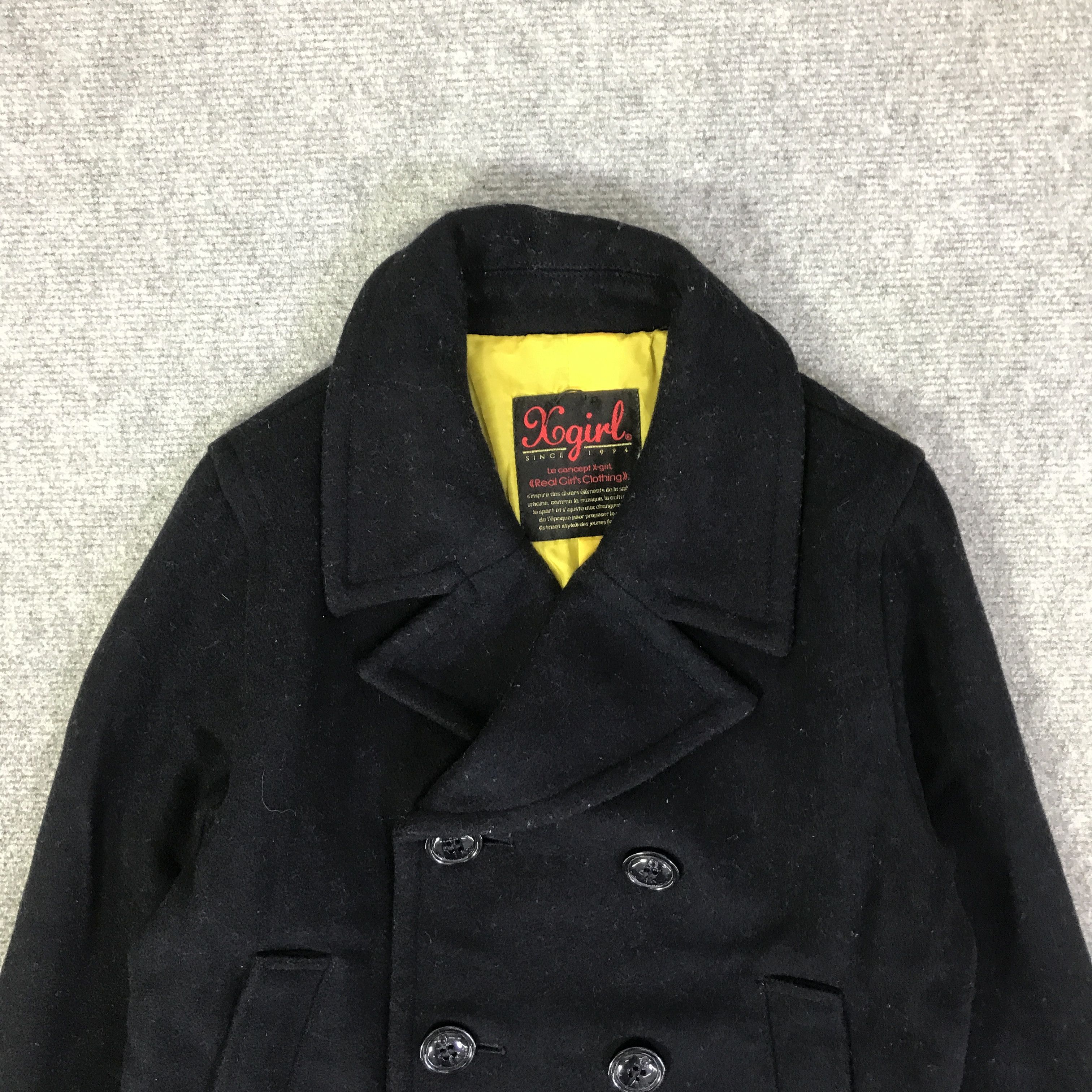 Japanese Brand X-GIRL WOOL DOUBLE BREASTED JACKET K84B12 Size M / US 6-8 / IT 42-44 - 2 Thumbnail