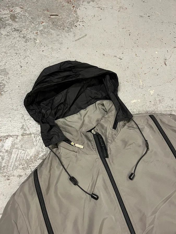 Versace 2000s Versace Grey Multi Zips Bomber Jacket Size US M / EU 48-50 / 2 - 11 Thumbnail