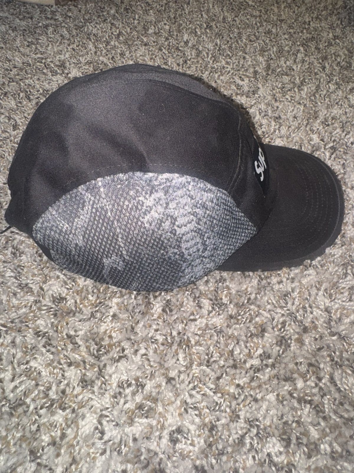 Supreme Snake Skin Mesh Camp Cap