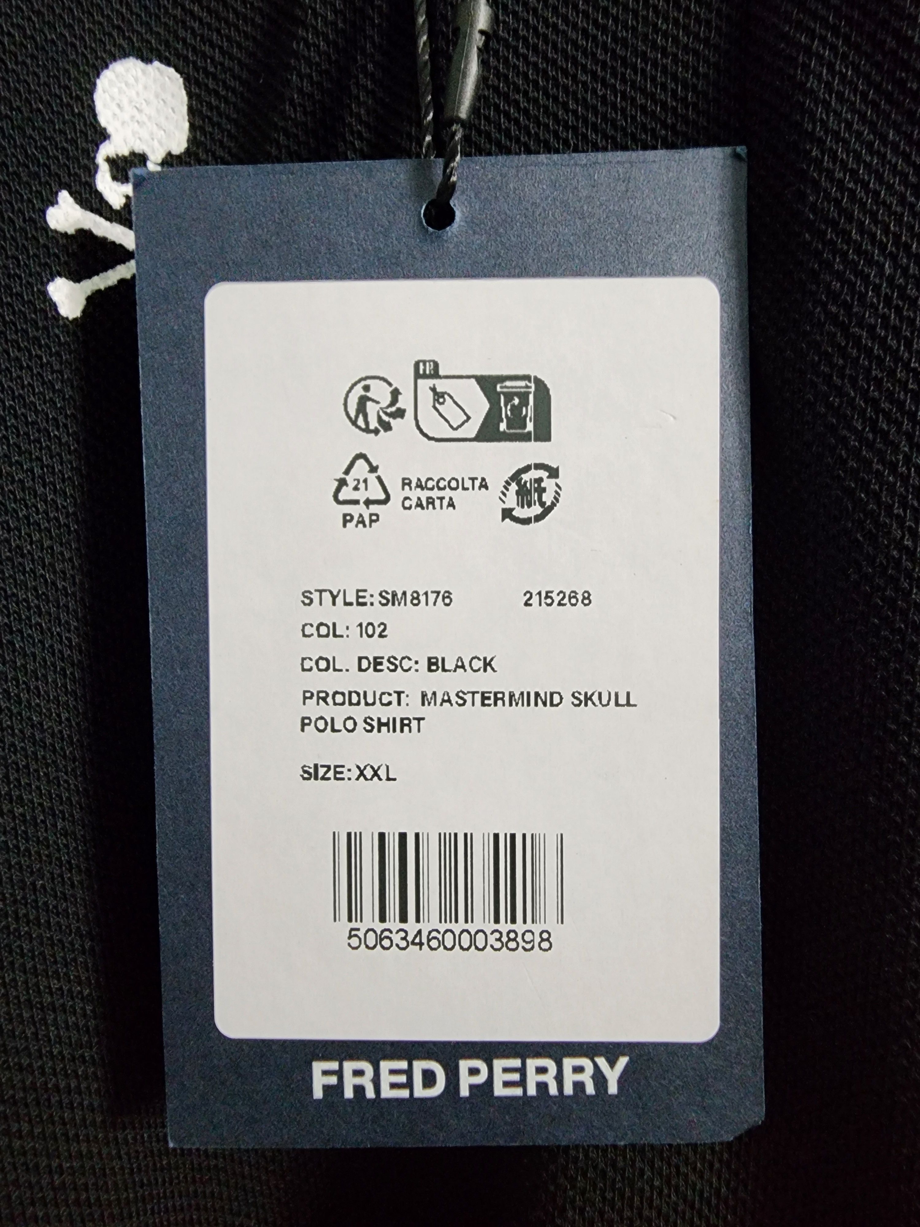 Mastermind Japan Fred Perry x Mastermind Polo Shirt Size US XXL / EU 58 / 5 - 10 Thumbnail