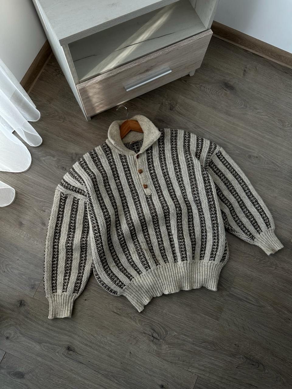 Vintage Vintage Maryse Pure Wool Knit Distressed Sweater Size US M / EU 48-50 / 2 - 4 Thumbnail