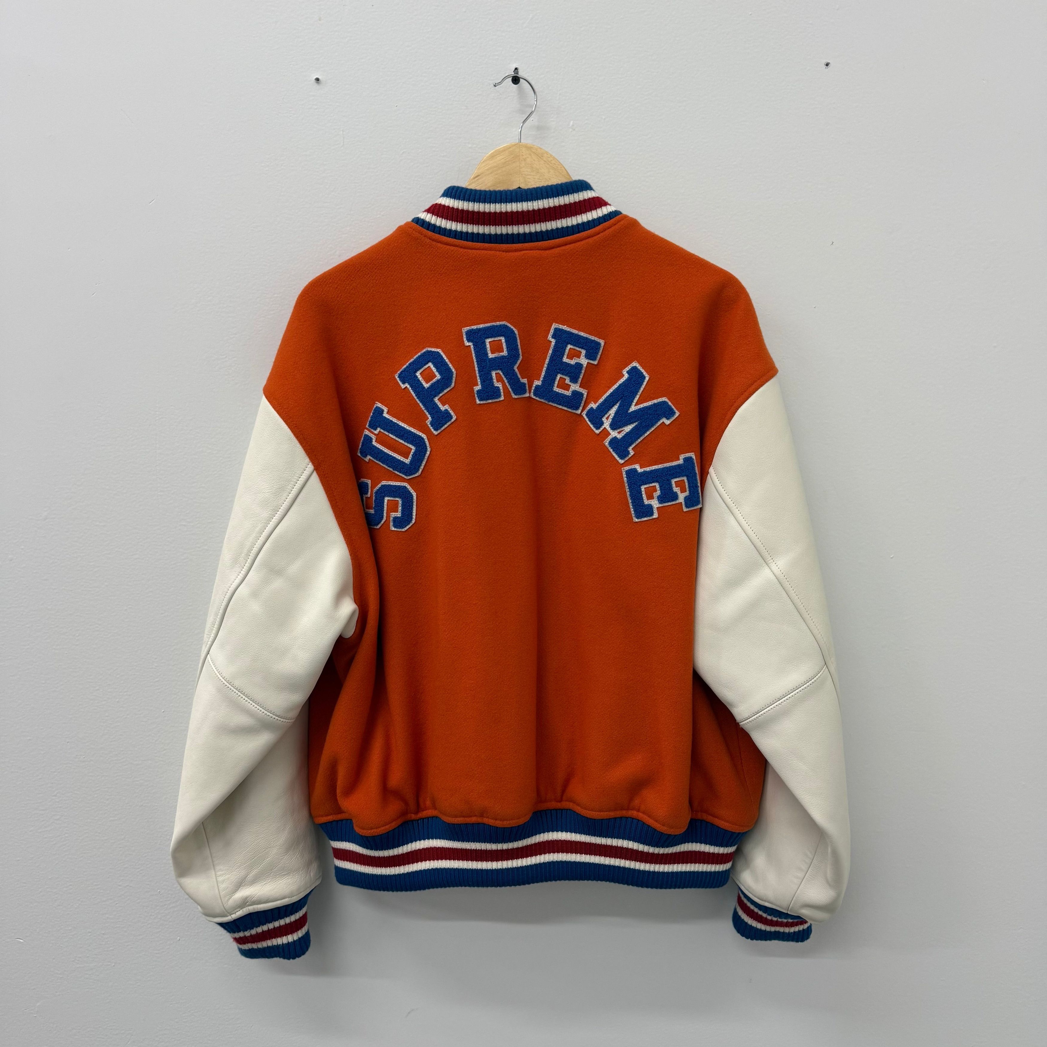 Supreme Supreme Tiger Varsity Jacket Orange - Size M Size US M / EU 48-50 / 2 - 8 Thumbnail