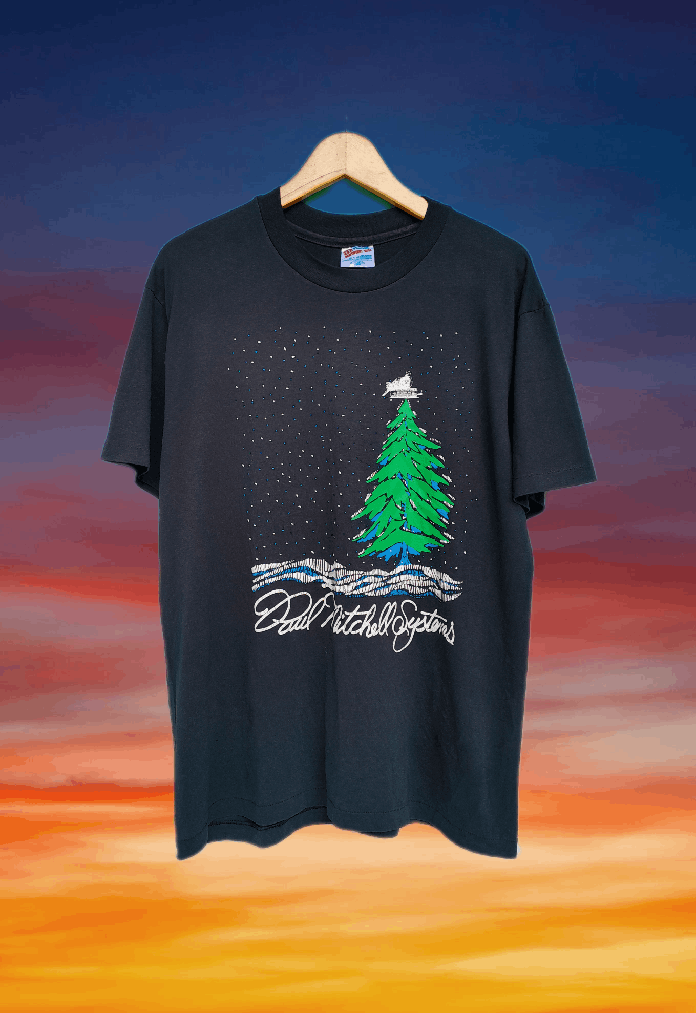 Hanes × Vintage Vintage 90s Art Paul mitchell systems t-shirt Size US L / EU 52-54 / 3 - 1 Thumbnail