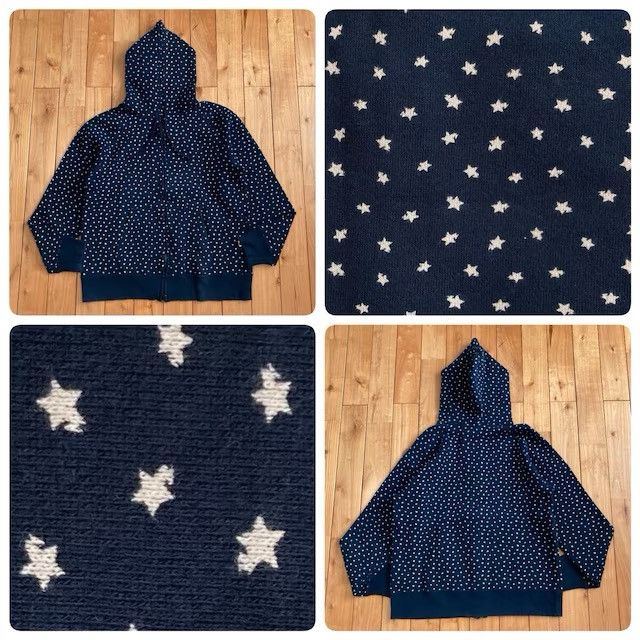 Bape BAPE Sta Logo Full Zip Hoodie Navy a bathing ape star NIGO Size US L / EU 52-54 / 3 - 1 Thumbnail