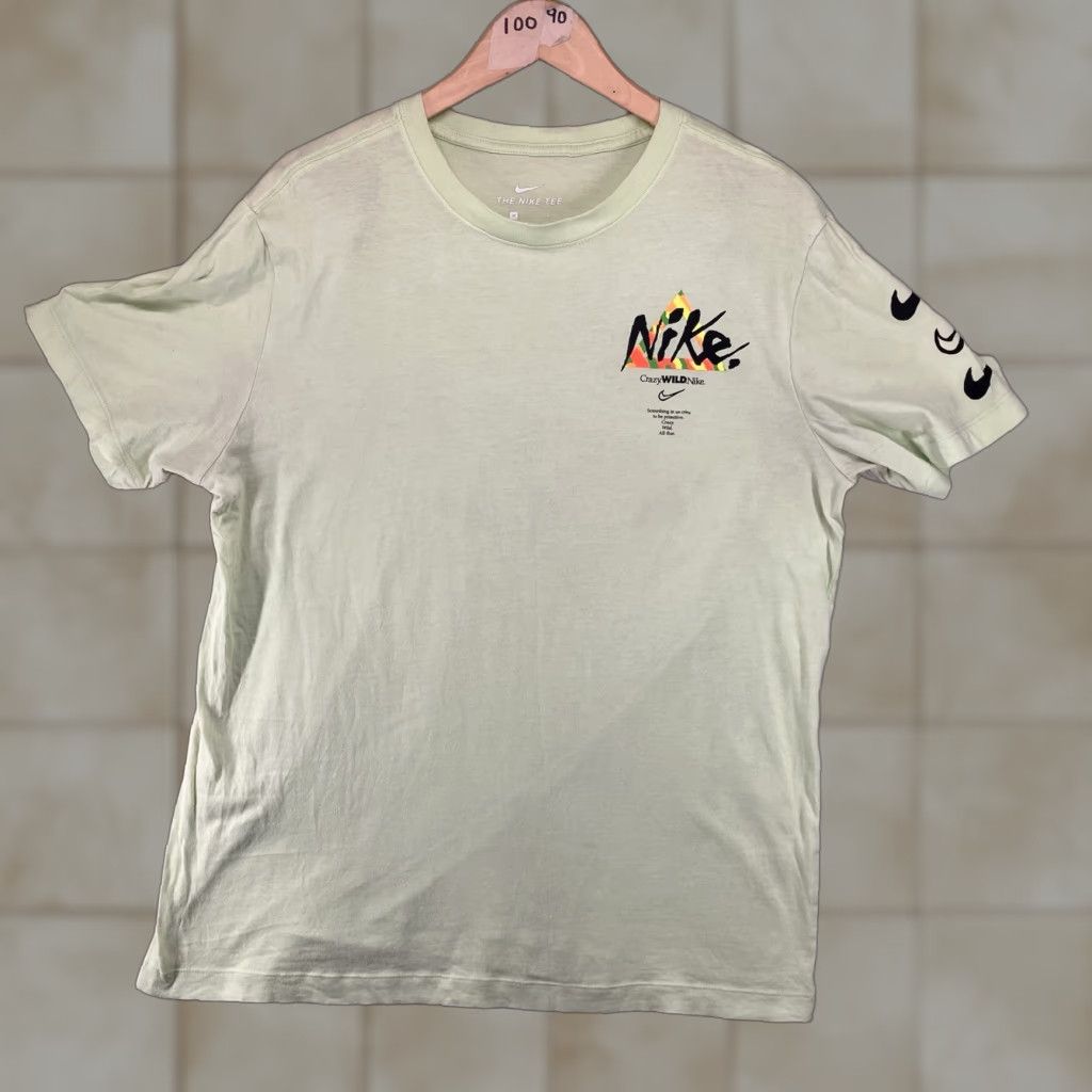 Nike Nike Shirt Mens Medium Light Green Just Do It Graphic Tee Crewneck Short Sleeve Size US M / EU 48-50 / 2 - 1 Thumbnail