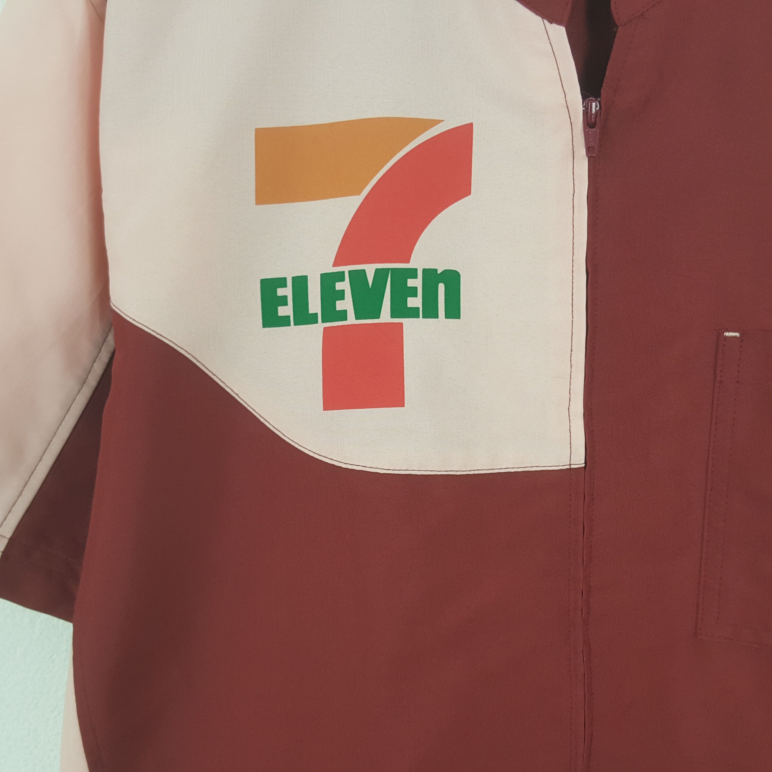 Japanese Brand Vintage 7 Eleven Big Logo Uniform Japan Worker Jacket Size US L / EU 52-54 / 3 - 4 Thumbnail