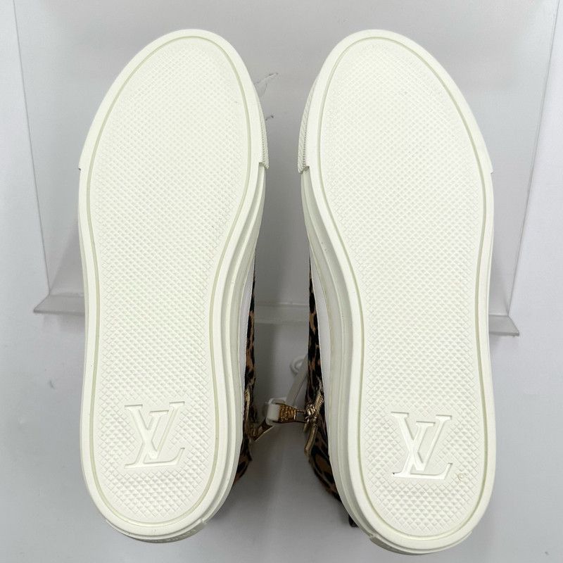 Louis Vuitton Louis Vuitton Stellar High-Top Sneakers with Leopard Print Size US 5 / EU 37 - 4 Thumbnail