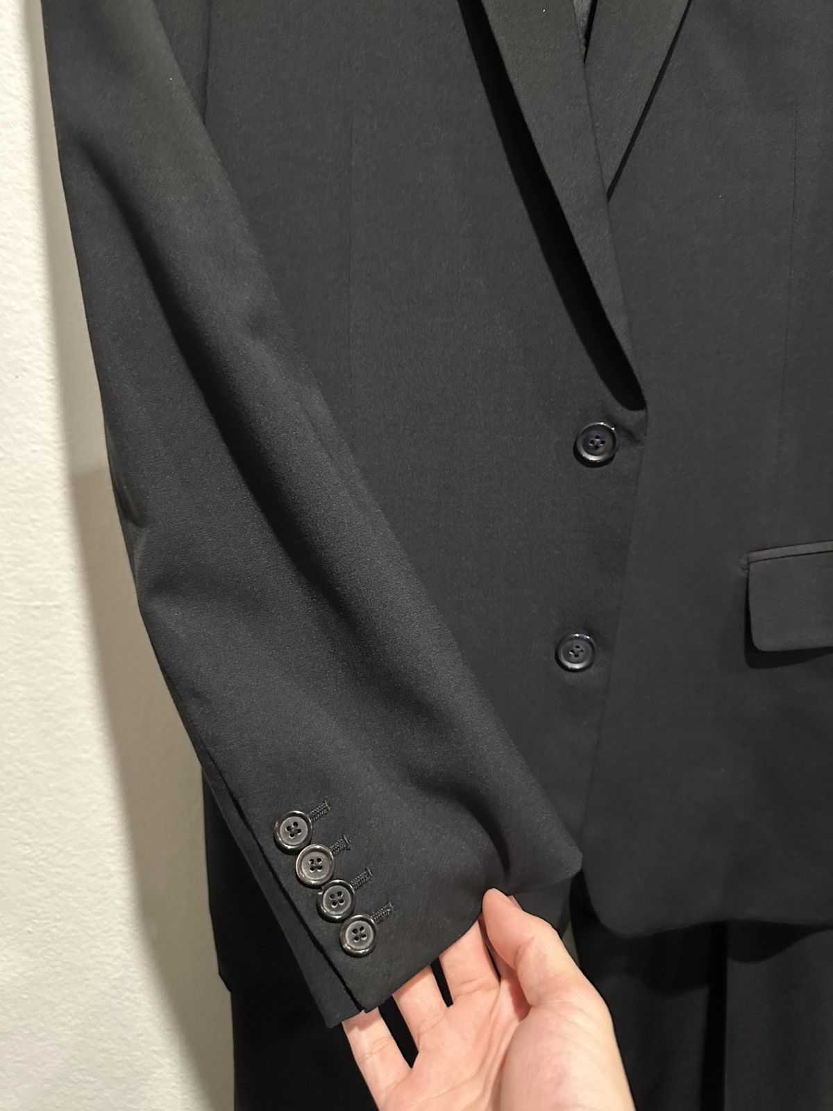 Dior × Hedi Slimane SS04 Strip 2 Button Blazer Suit 48 Size 48R - 3 Thumbnail