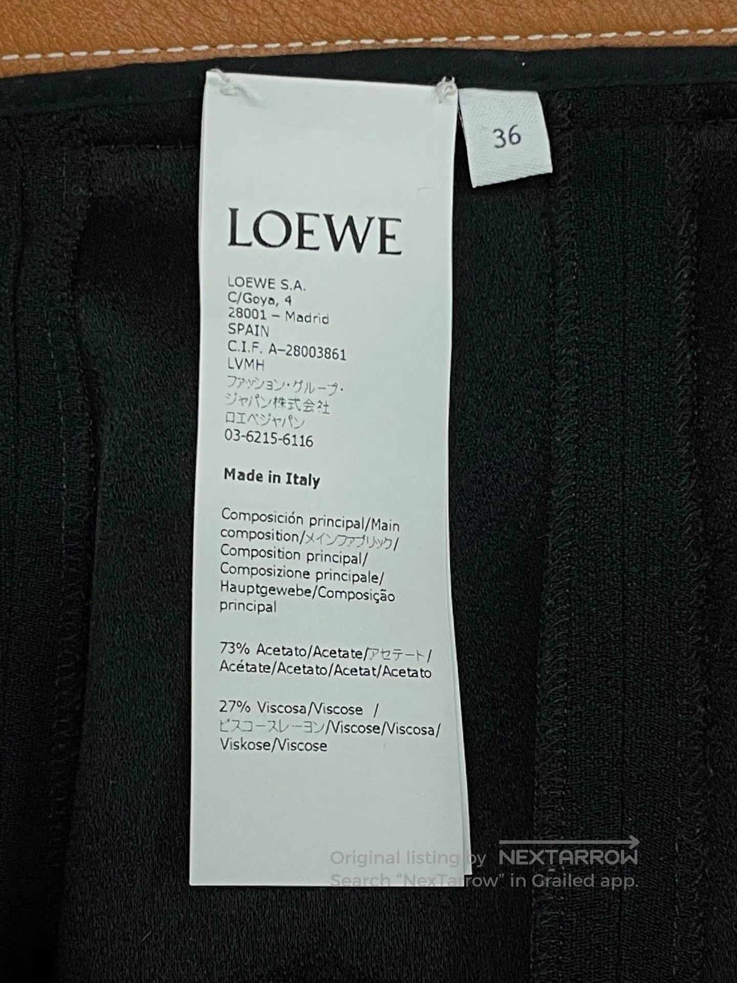 Loewe LOEWE Reverse Satin Mid. Size 35" - 6 Thumbnail