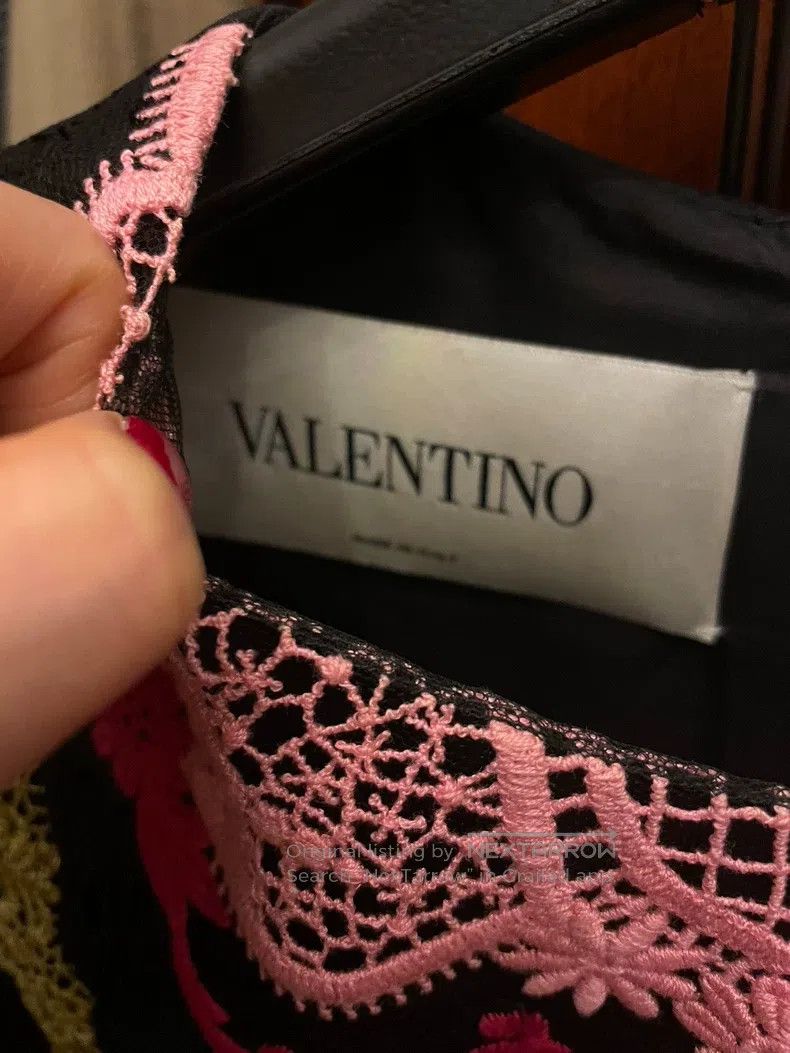 Valentino Valentino Wool lace dress Size L / US 10 / IT 46 - 4 Thumbnail