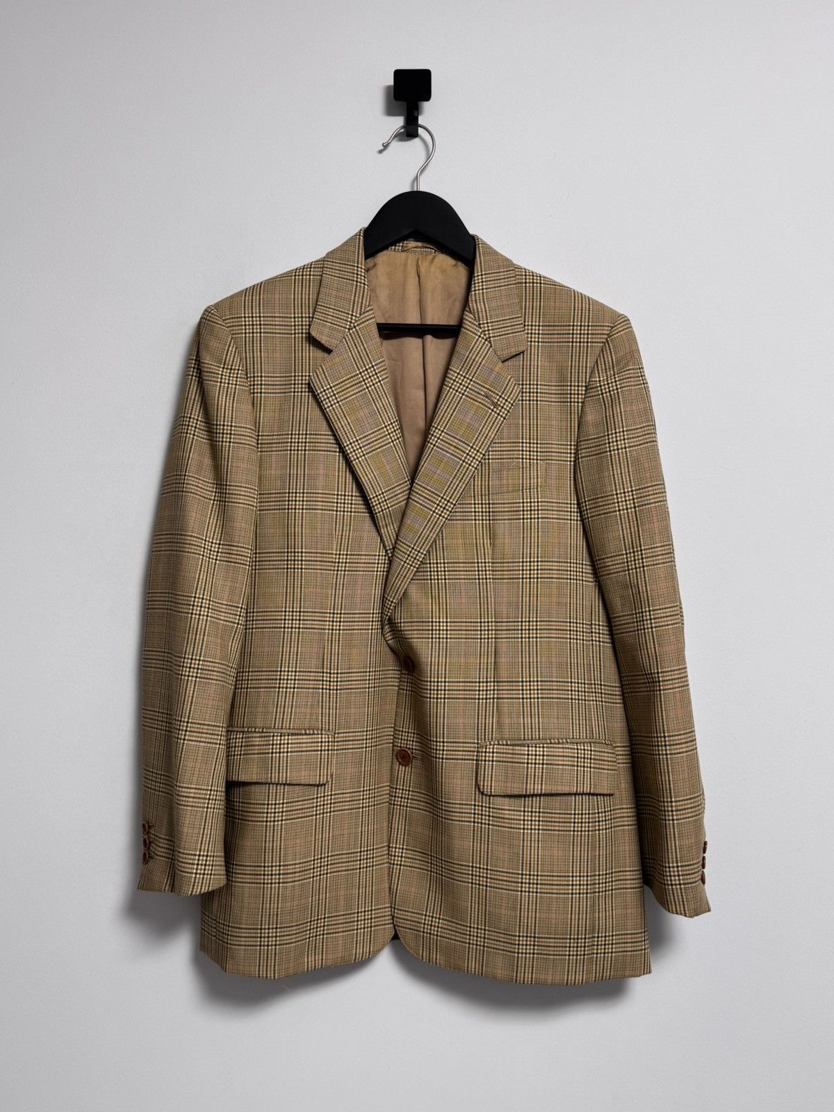 Belvest Belvest Wool Blazer Sport Coat Houndstooth Size XL Size 42R - 1 Thumbnail