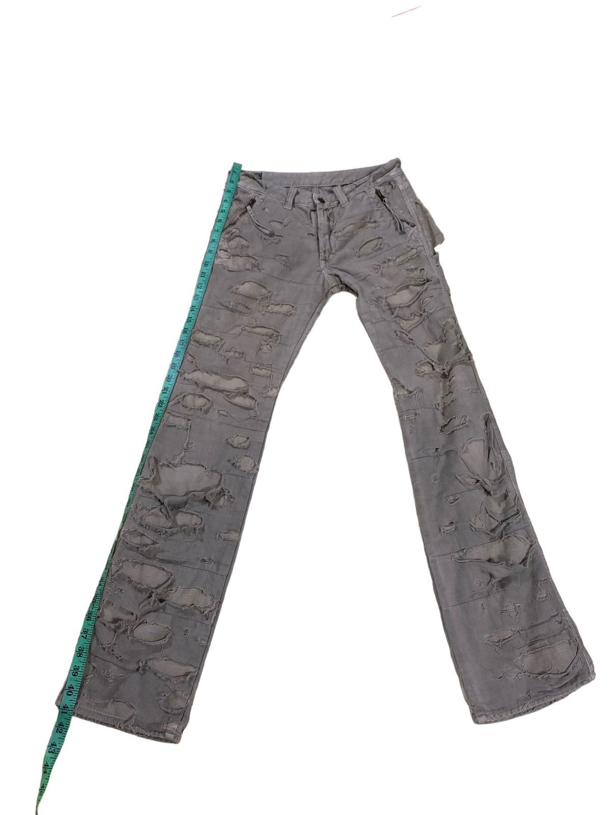 If Six Was Nine × Le Grande Bleu (L.G.B.) × PPFM Vintage Bartack Distressed Pants S Size Size US 28 / EU 44 - 17 Thumbnail