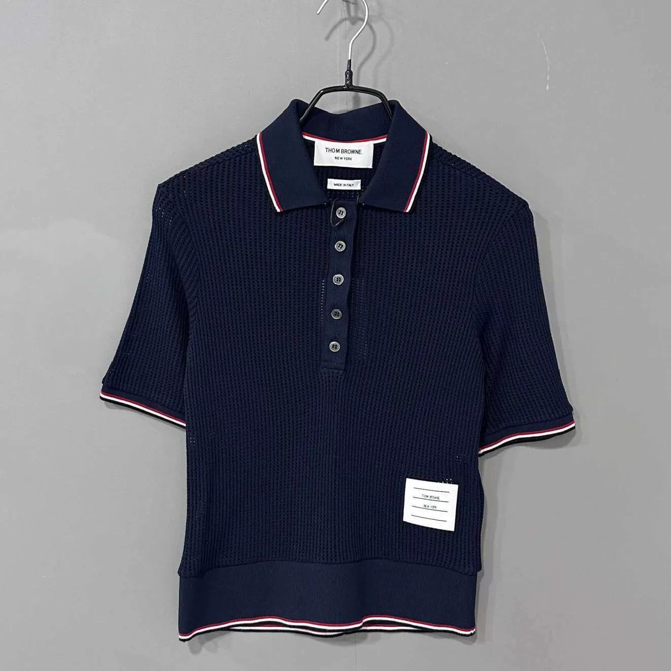 Thom Browne Thom Browne Classic Striped Slim Polo Short Sleeve 36 Size XS / US 0-2 / IT 36-38 - 1 Thumbnail