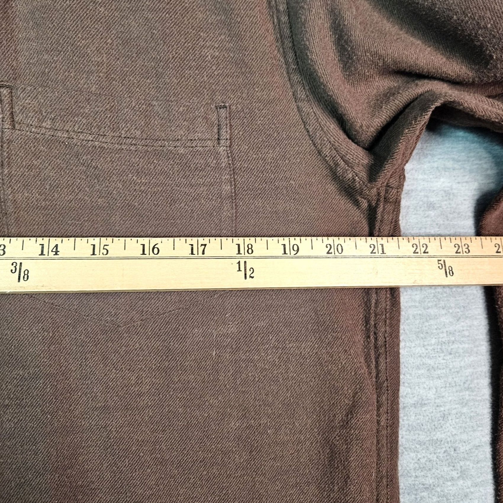 Joe Browns Browns Outerknown Shirt Brown Cotton Flannel Button Front Long Sleeve M Men's Casual Plaid Size US M / EU 48-50 / 2 - 3 Thumbnail