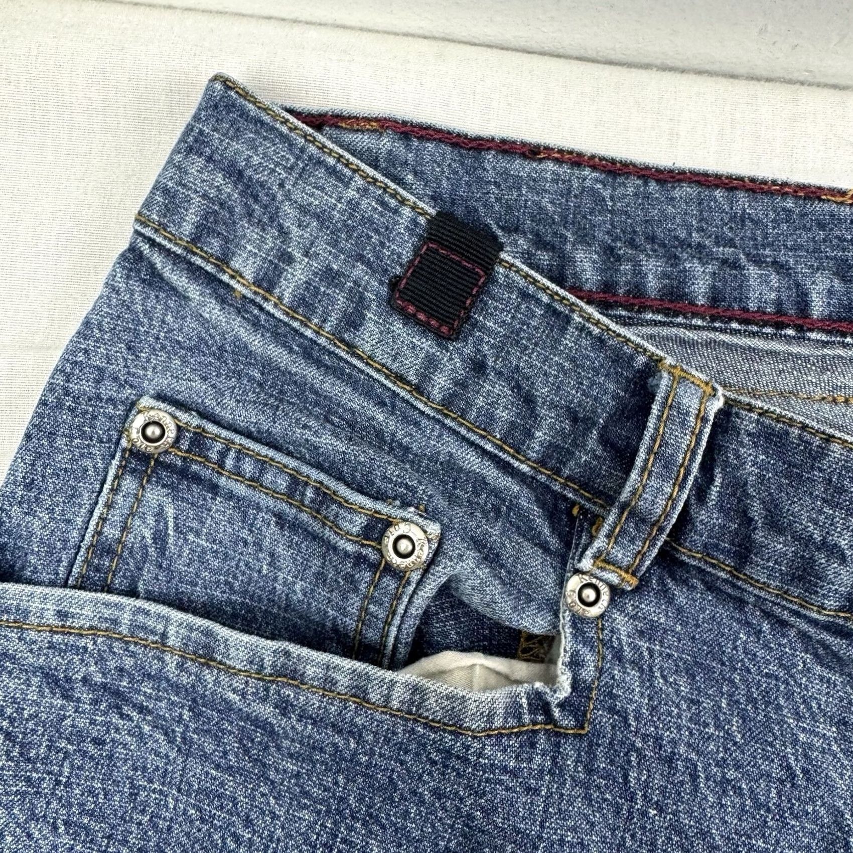 Kenneth Cole VINTAGE Kenneth Cole Jeans Adult 30x32 Hipster 90s Y2K Straight Jeans Zip Pocket Blue Cotton Spandex Men Mens Size US 30 / EU 46 - 3 Thumbnail