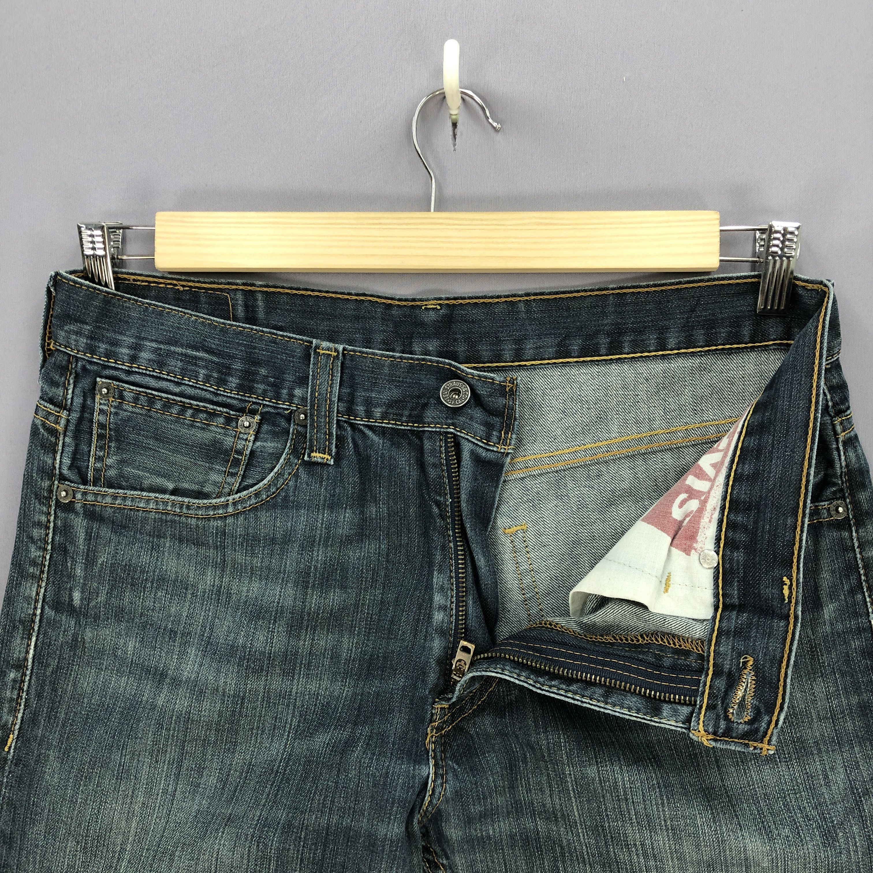 Levi's Vintage Y2K Levis Dark Blue Jeans Levi's Denim Pants Size US 34 / EU 50 - 6 Thumbnail