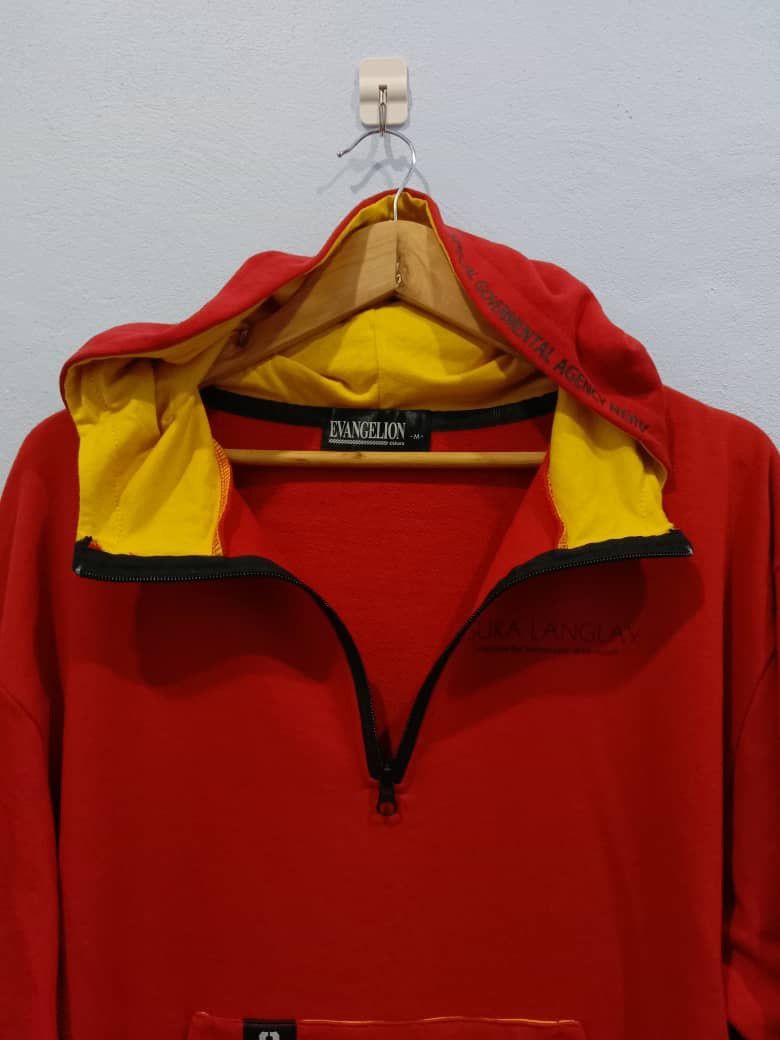 Anime EVANGELION ANIME HALFZIPPER RED HOODIE MEDIUM SAIZ Size US M / EU 48-50 / 2 - 9 Thumbnail