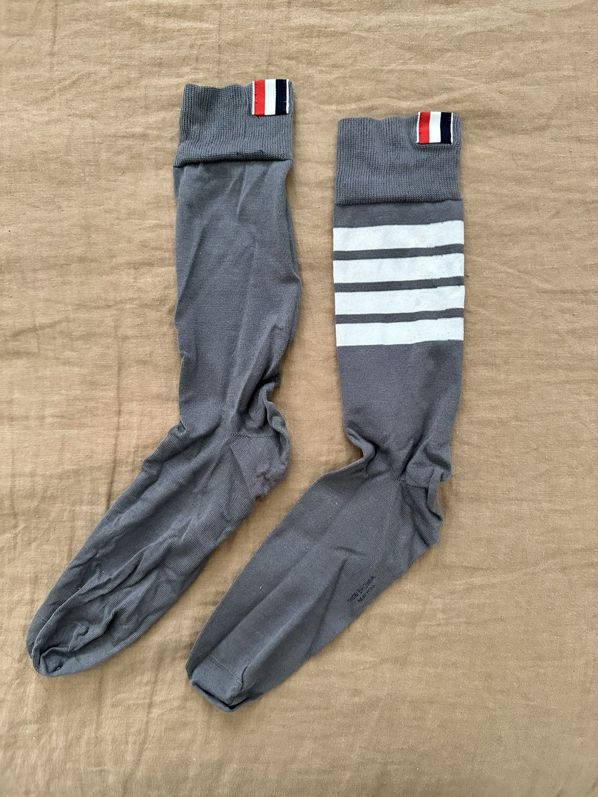 Thom Browne - Cotton Mid Calf Socks, One Size