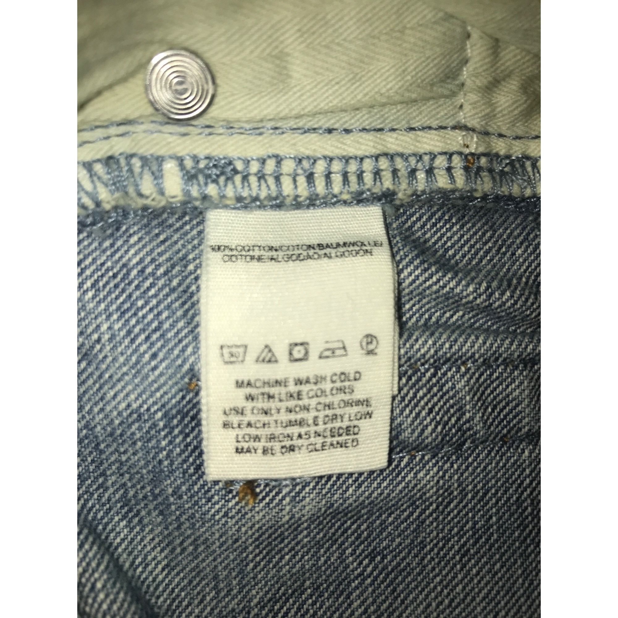Free People Free People Women Light Blue Flower Embroidered Raw Hem Jean Size 24" / US 00 / IT 34 - 10 Thumbnail