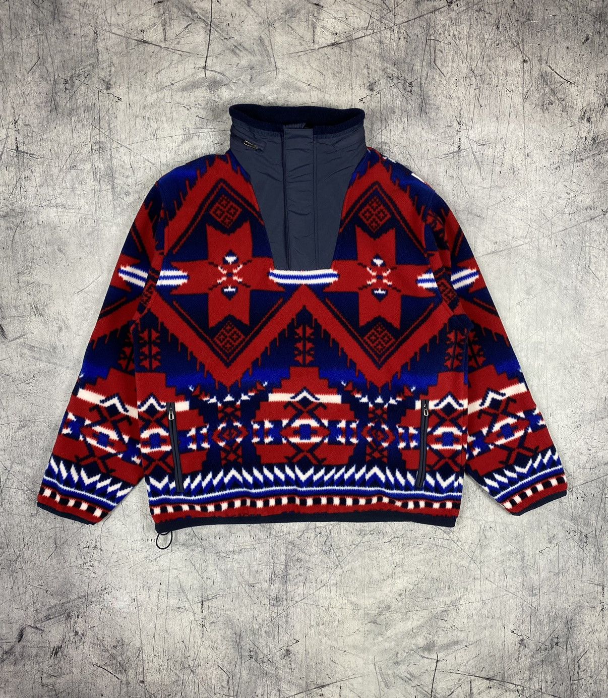 Vintage Ralph Lauren Aztec on sale Fleece Jacket