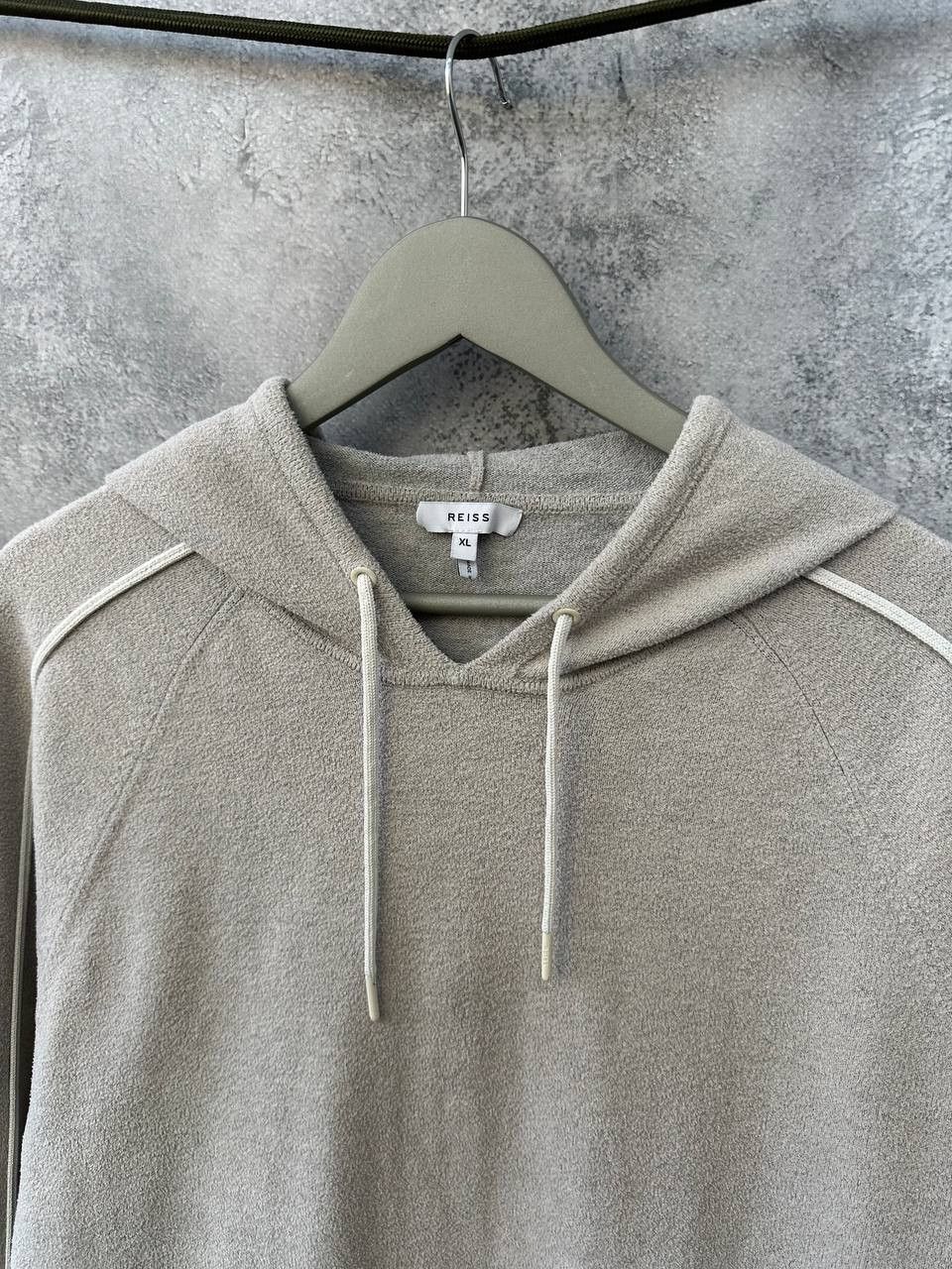 Reiss REISS Mercury Towelling Hoodie Gray With Pocket Size US XL / EU 56 / 4 - 5 Thumbnail
