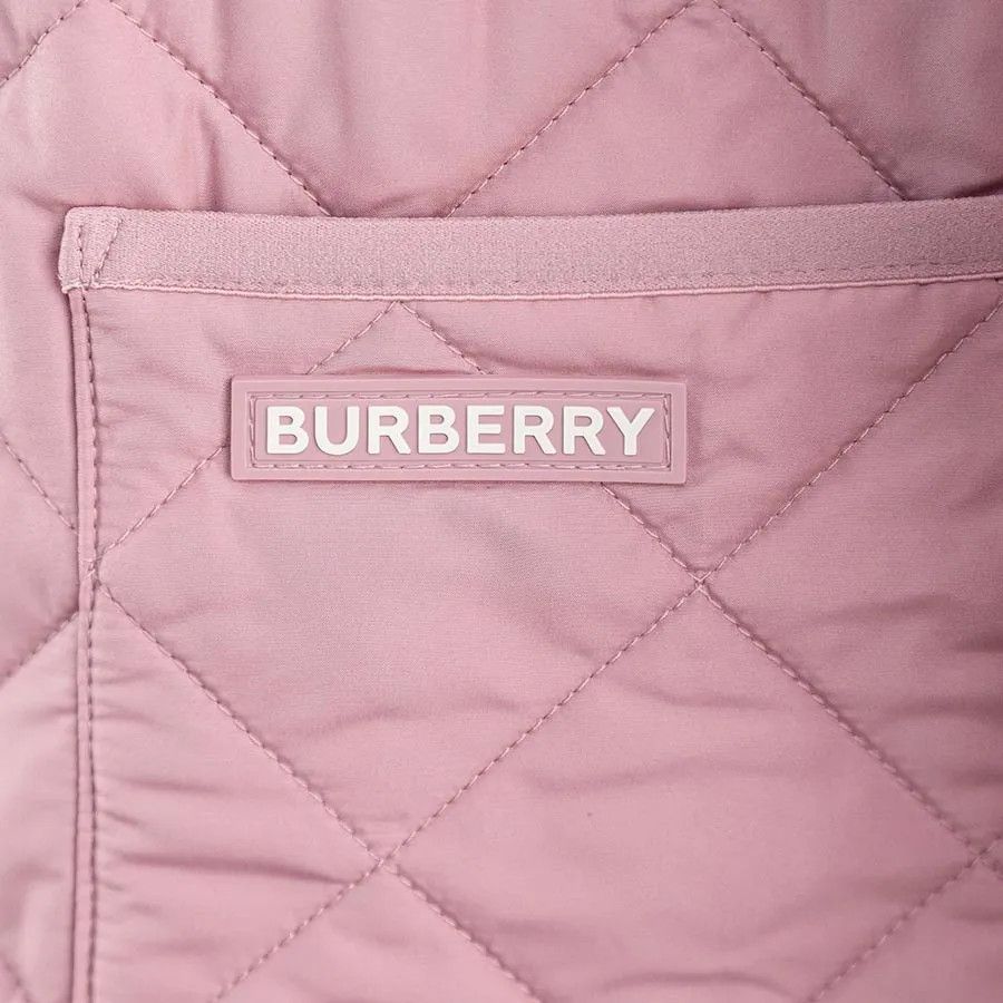 Burberry o1w1db10426 Quilted Padded Coat in Antique Rose Size L / US 10 / IT 46 - 5 Thumbnail