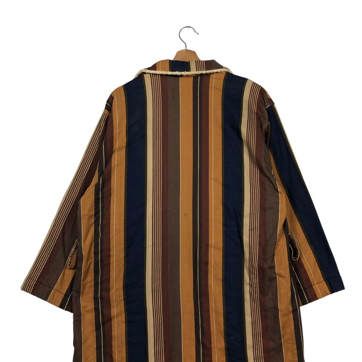 Japanese Brand 🔥VINTAGE LONG BATH ROBE JACKET KENZO STRIPED DESIGN BLANKET Size US M / EU 48-50 / 2 - 12 Thumbnail
