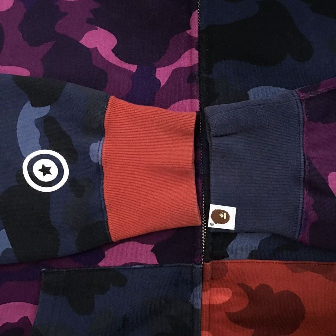Bape BAPE Shark full zip hoodie crazy camo a bathing ape Size US XL / EU 56 / 4 - 6 Thumbnail
