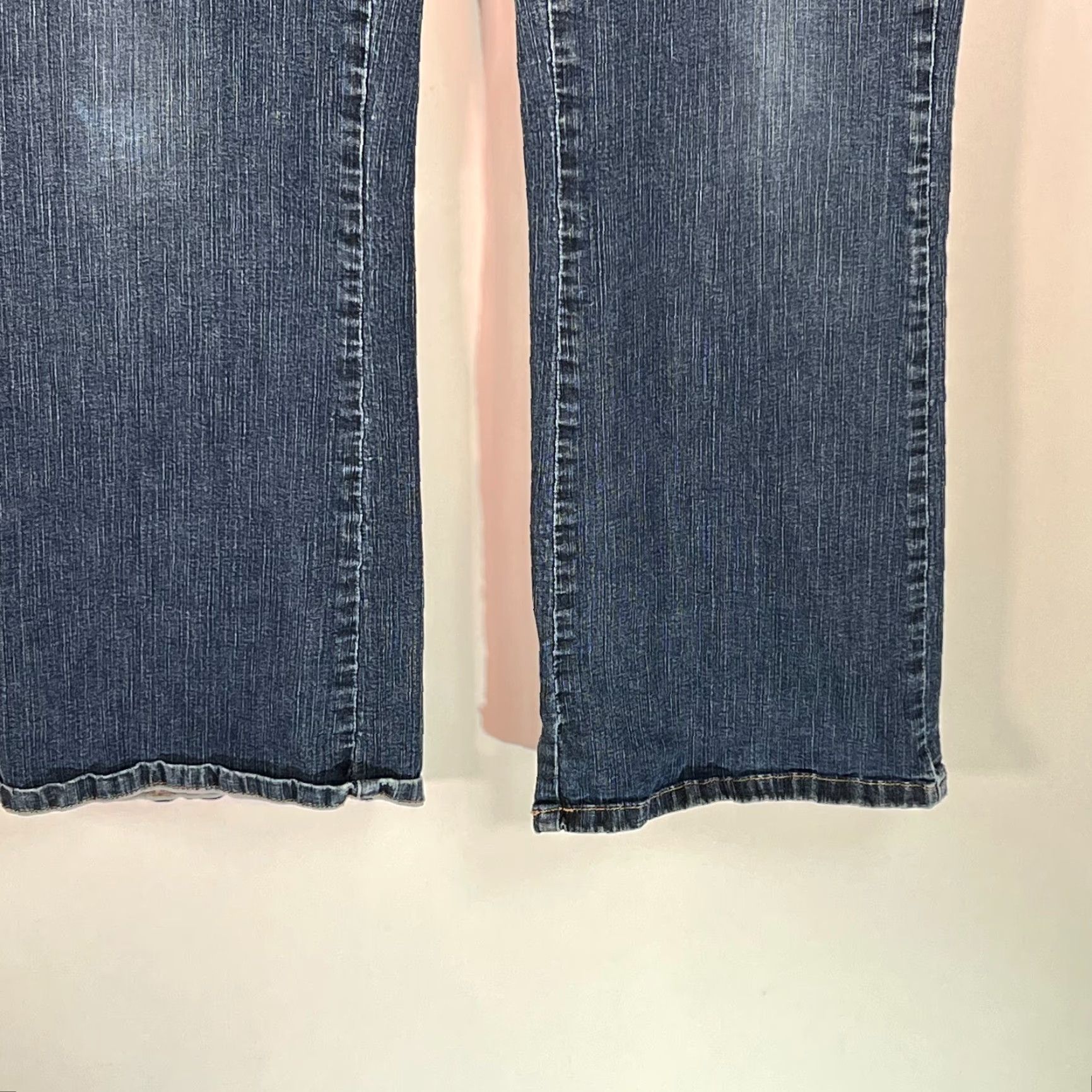 Lee Lee Womens Bootcut Jeans Blue 36X32 Denim Flat Front Lower On The Waist 5-Pocket Design Stretch Pockets Button Closure Vintage No Size 25" / US 0 / IT 36 - 5 Thumbnail