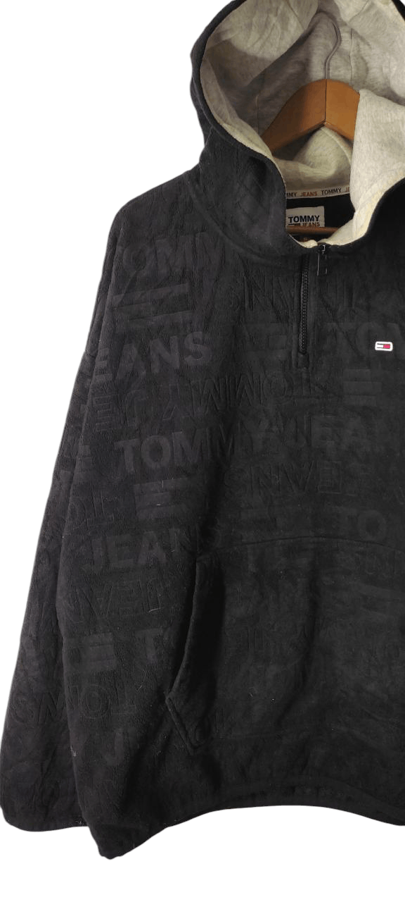Tommy Hilfiger TOMMY HILFIGER OVERSIZE MONOGRAM HALF ZIPPER PULLOVER JACKET Size US XL / EU 56 / 4 - 8 Thumbnail