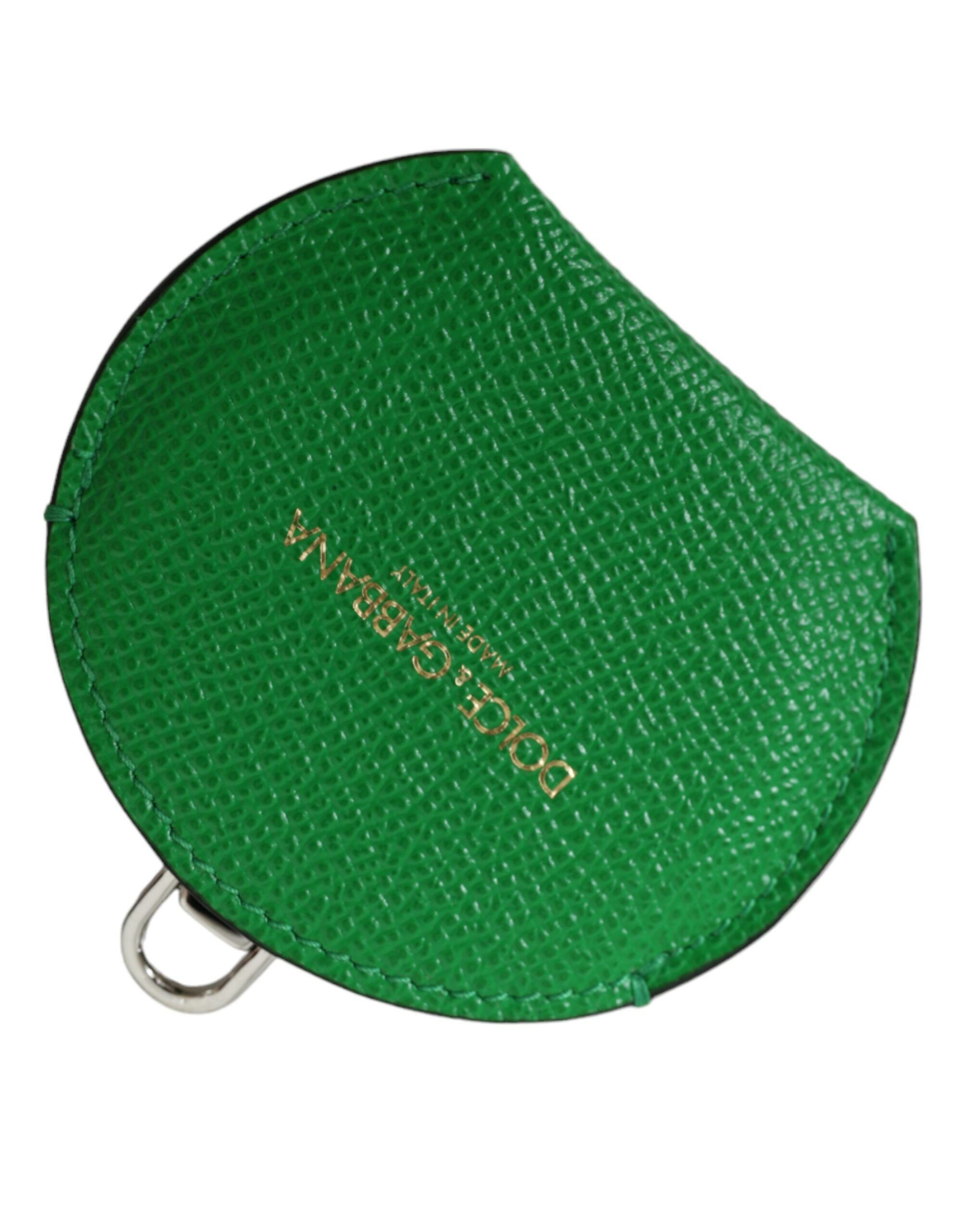 Dolce & Gabbana Emerald Leather Hand Mirror Women's Holder Size ONE SIZE - 1 Thumbnail
