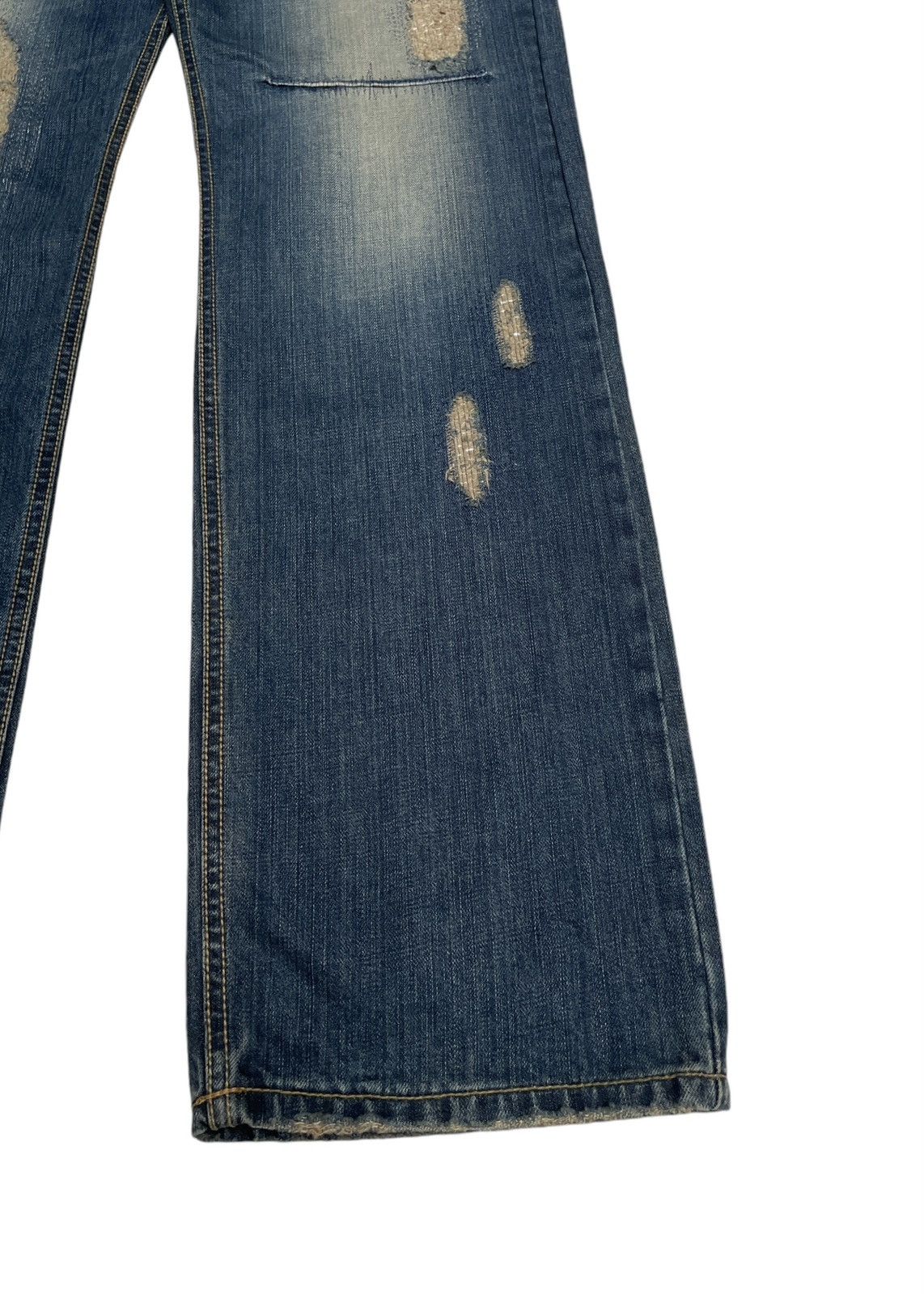 If Six Was Nine × Japanese Brand × Vintage Rare Design Vintage Japanese Brand Unfinished Jeans 2000s Size US 33 - 6 Thumbnail