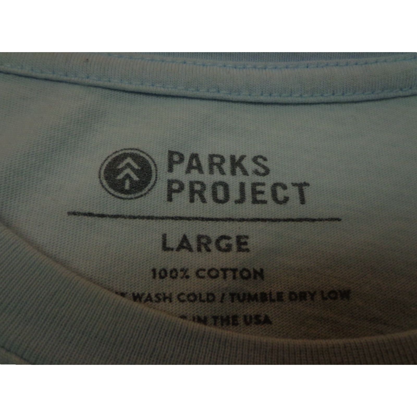 Parks Project Parks Project Welcome National Parks Light Blue T Shirt Size Large Mens Reg Regular Cotton Graphic Print Short Sleeve Crew Neck Size US L / EU 52-54 / 3 - 5 Thumbnail