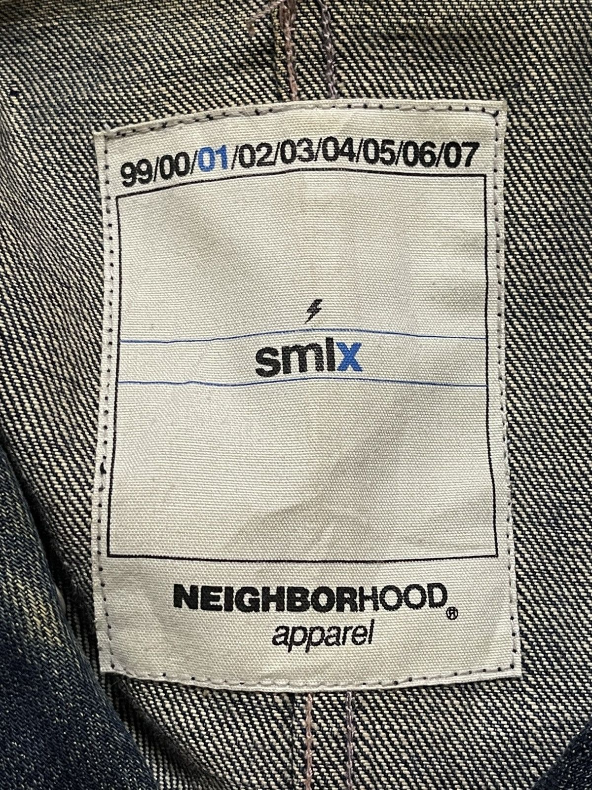 Neighborhood Vintage Neighbourhood Savage Denim Faded Sashiko Boro Style Size US L / EU 52-54 / 3 - 12 Thumbnail