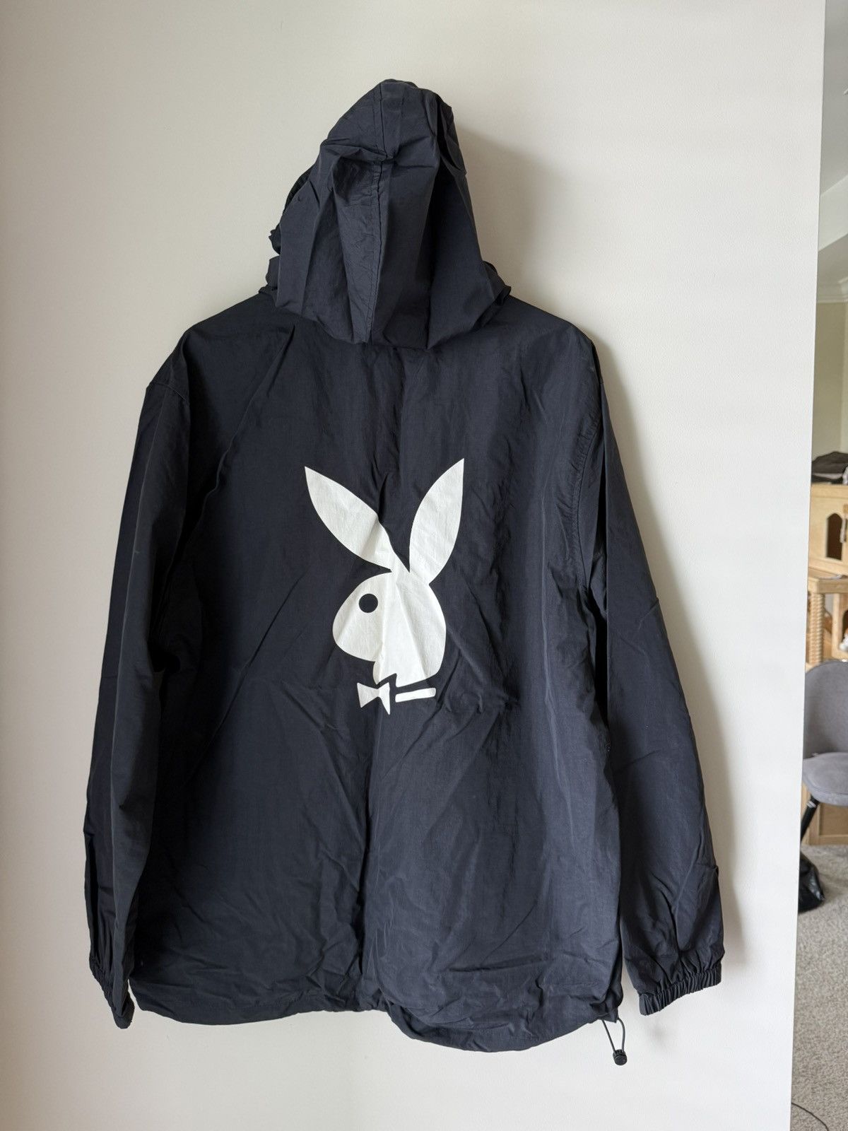 Pacsun × Playboy Playboy x Pacsun - Black Half Zip Raincoat (Offers Accepted) Size US L / EU 52-54 / 3 - 4 Thumbnail