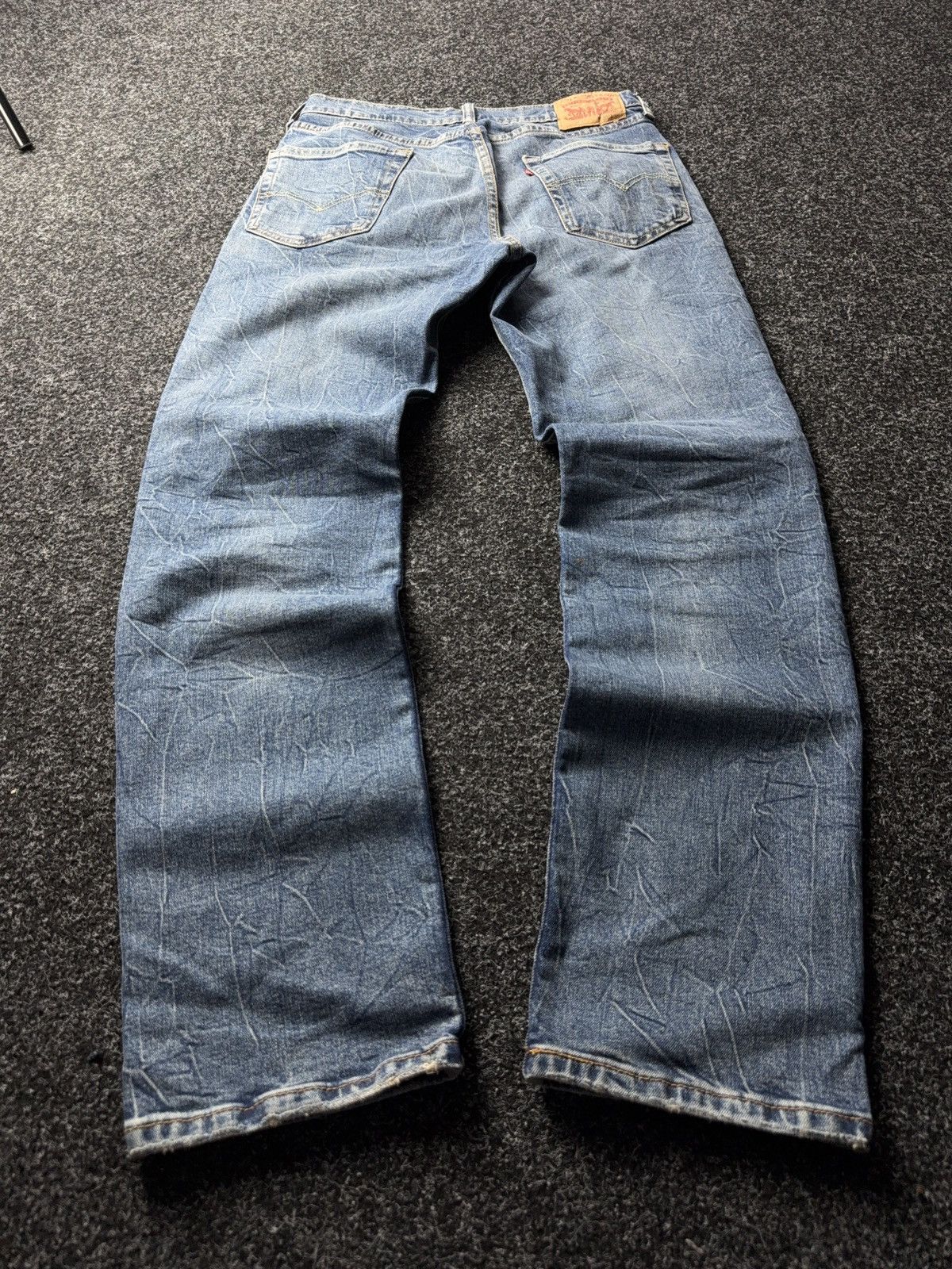 Levi's Retro Levi’s 501 Original Fit Distressed Light Wash Jeans Size US 31 - 9 Thumbnail