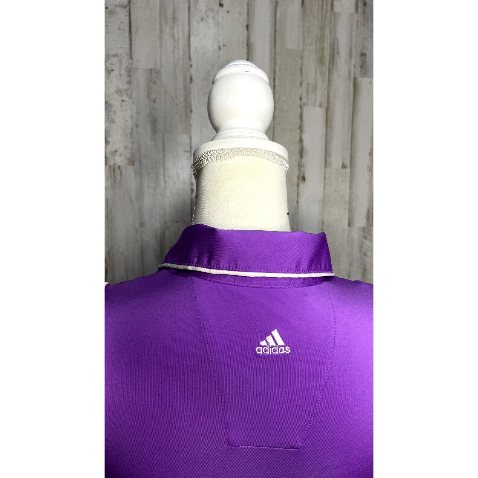Adidas Adidas Women's XS Purple Sleeveless Polo Shirt ClimaCool Size XS / US 0-2 / IT 36-38 - 3 Thumbnail
