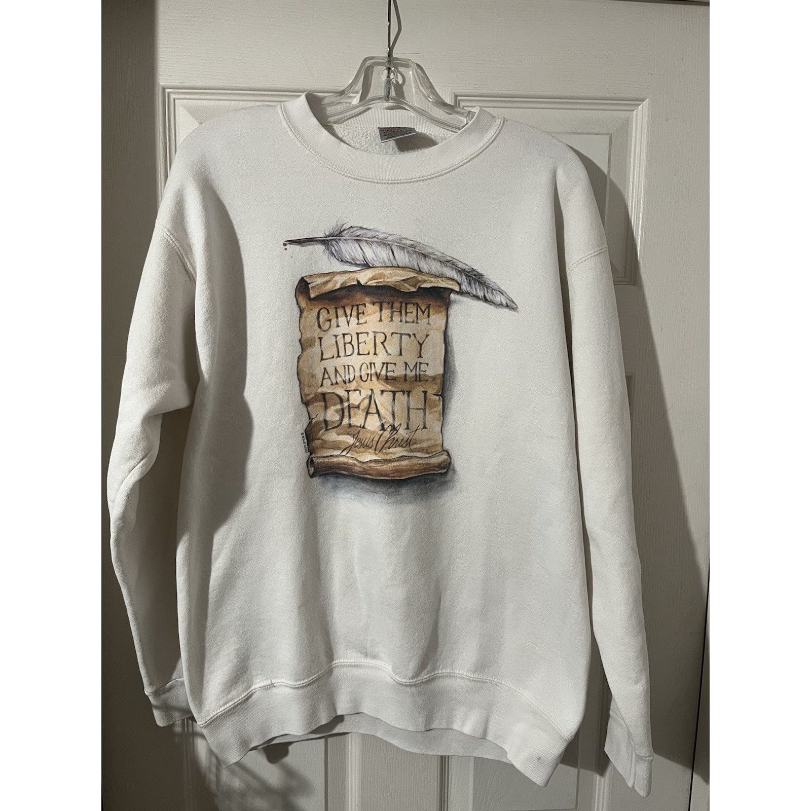 Other Vintage Give Them Liberty And Give Me Death Shirt Sz L Jesus Size US L / EU 52-54 / 3 - 1 Thumbnail