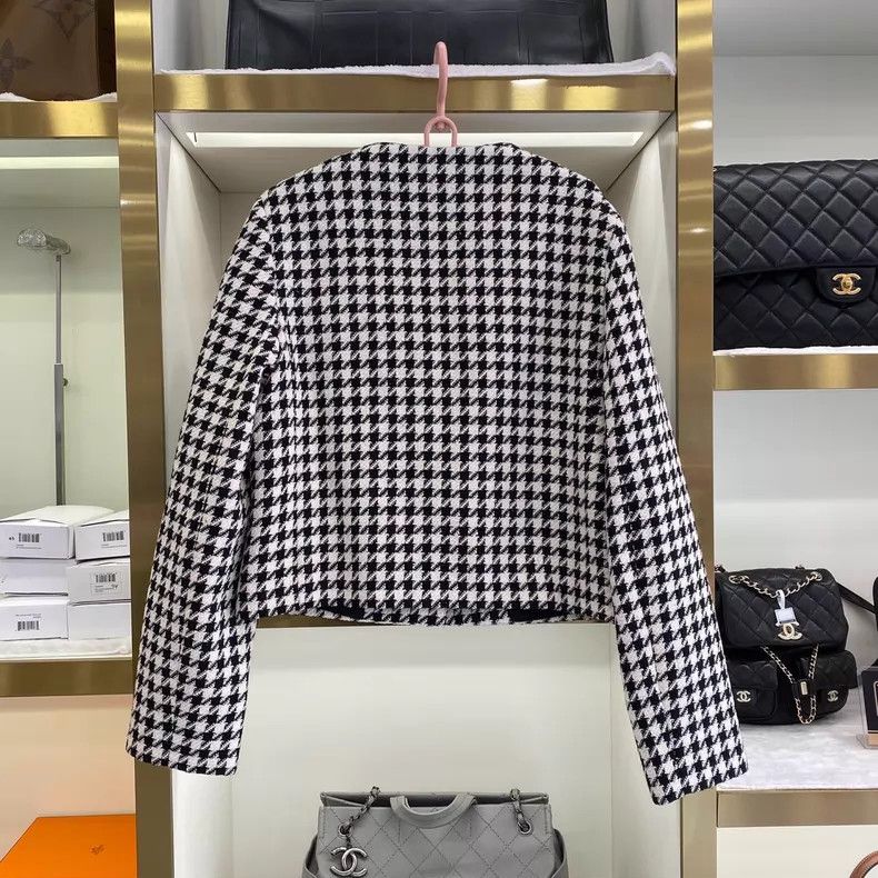 Versace Versace Houndstooth small fragrant jacket Size S / US 4 / IT 40 - 2 Thumbnail