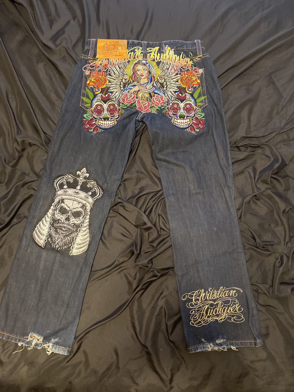 Christian Audigier デニム Christian Audigier Denim Jeans Men's 34 in Inseam for sale