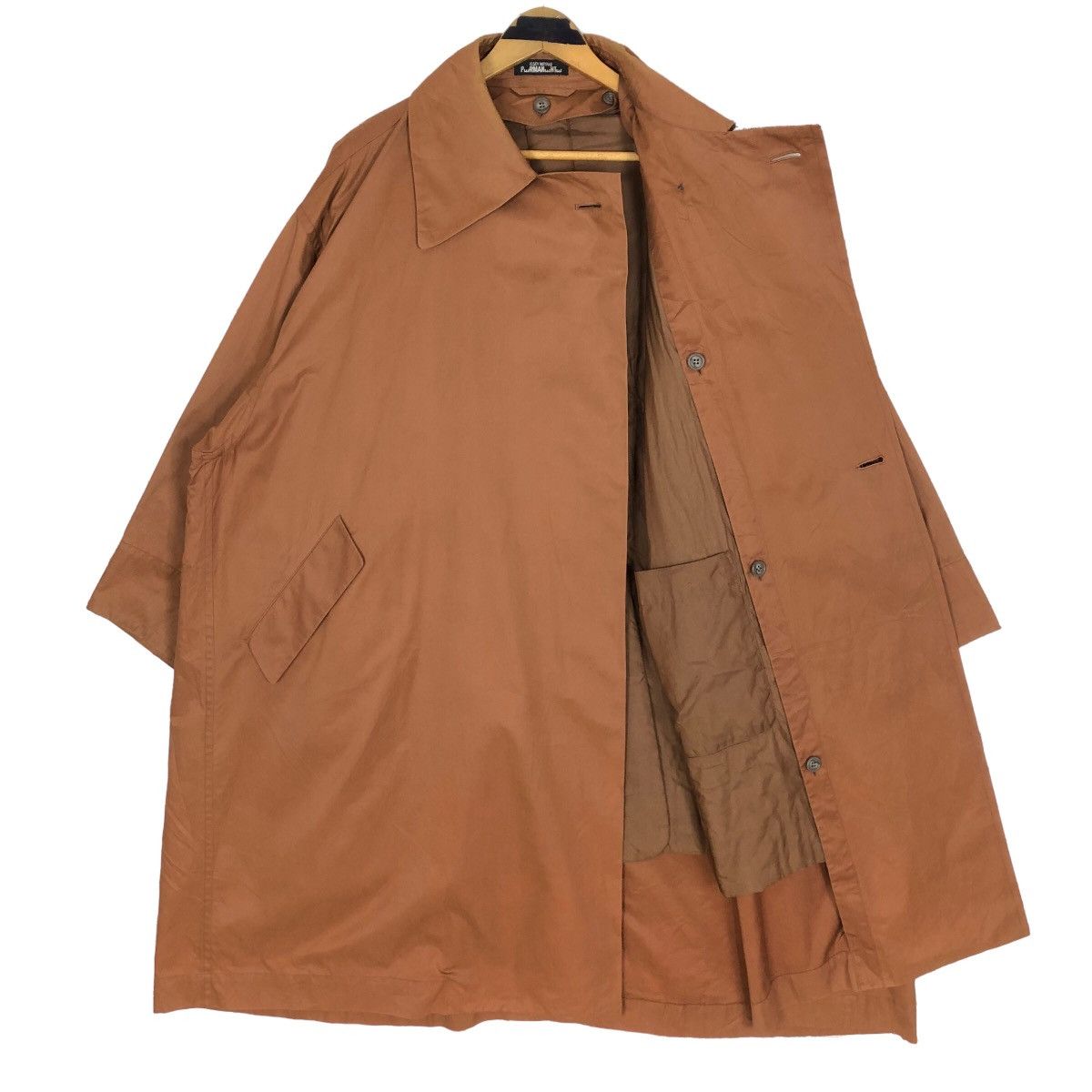 Issey Miyake Vintage 80s Issey Miyake Windcoat Trench Coat Permanente Size US M / EU 48-50 / 2 - 12 Thumbnail