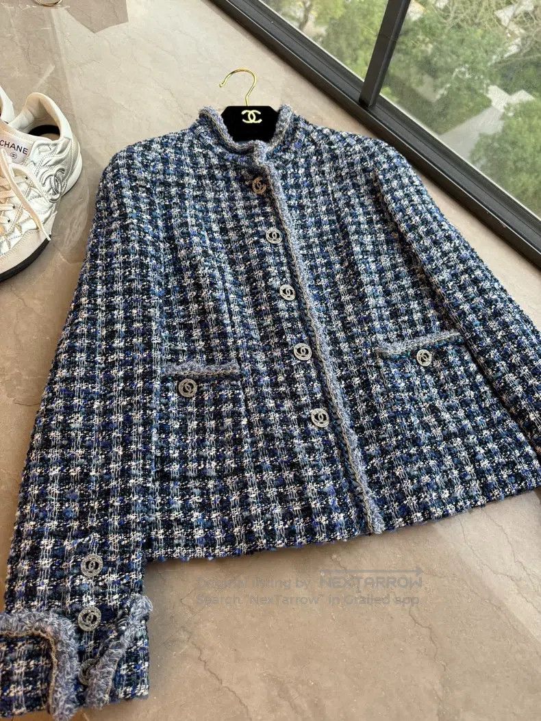 Chanel Chanel 20p blue jacket Size XXS / US 00 / IT 34 - 1 Thumbnail