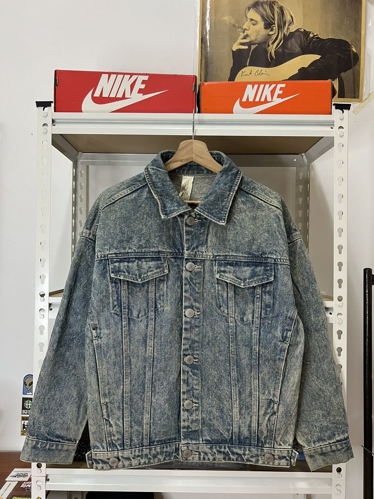 Other Japanese Brand Murua Blue Acid Wash Denim Jacket Size M / US 6-8 / IT 42-44 - 1 Thumbnail