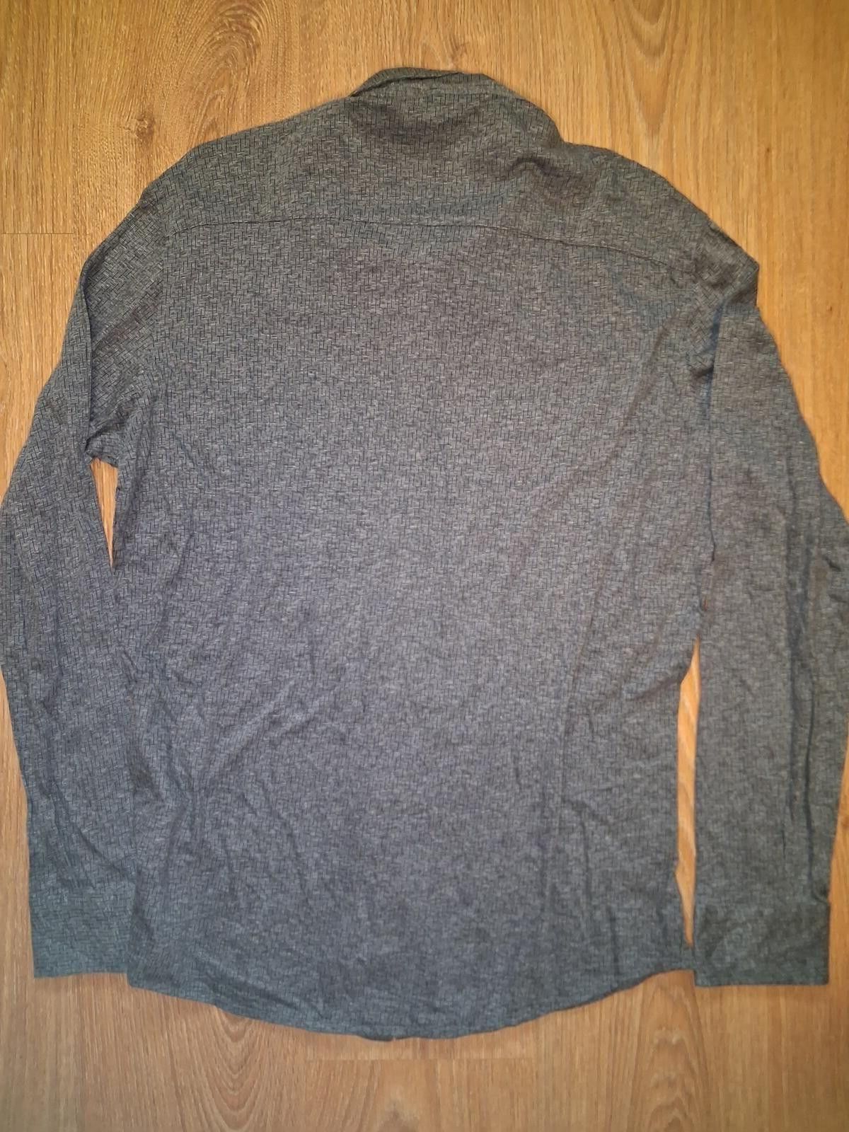 BUGATCHI Bugatchi Button Up Shirt Mens Large Gray Mercerized Cotton Size US L / EU 52-54 / 3 - 7 Thumbnail